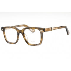 Police Men's Eyeglasses - Tortoise Plastic Square Shape Full Rim Frame | VPLG80 0KHA