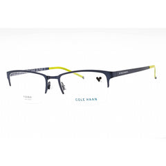 Cole Haan Men's Eyeglasses - Navy Metal Half Rim Rectangular Shape Frame | CH4014 414