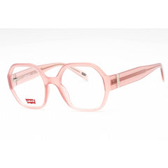 Levi's Women's Eyeglasses - Pink Plastic Full Rim Geometric Frame | LV 1046 035J 00