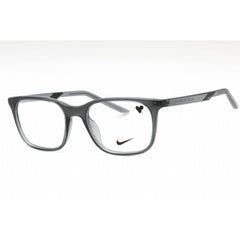 Nike Women's Eyeglasses - Dark Grey Plastic Rectangular Full Rim Frame | NIKE 7255 034