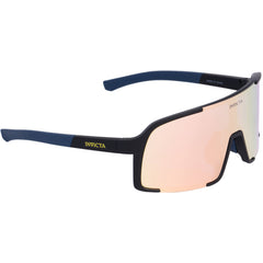Invicta Unisex Sunglasses - Dark Blue Full Rim Shield Frame Orange Lens | IEW053-04