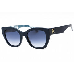 Tommy Hilfiger Women's Sunglasses - Blue Pattern Cat Eye Frame | TH 1980/S 0S6F 08