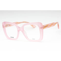 Moschino Women's Eyeglasses - Pink Acetate Butterfly Shape Full Rim Frame | MOS614 35J
