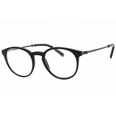 Bvlgari Men's Eyeglasses - Black Plastic Full Rim Round Shape Frame | 0BV3052 5518