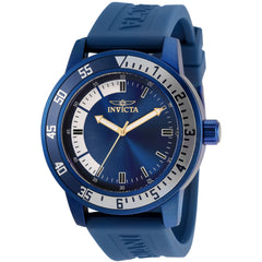 Invicta Men's Watch - Specialty Quartz Dark Blue and White Dial Rubber Strap | 35686