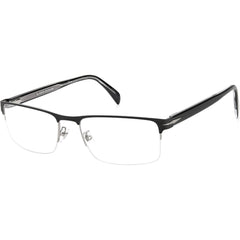 David Beckham Men's Eyeglasses - Matte Black Ruthenium Half Rim Frame | DB-1068 0TI7