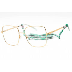 M Missoni Women's Eyeglasses - Gold Green Metal Full Rim Square | MMI 0021 0PEF 00