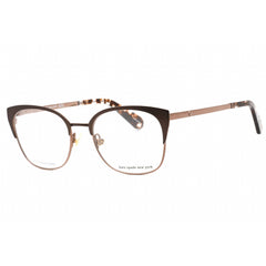 Kate Spade Women's Eyeglasses - Brown Cat Eye Frame Clear Demo Lens | Kalie 009Q 00