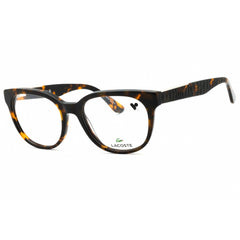 Lacoste Women's Eyeglasses - Havana Acetate Square Shape Full Rim Frame | L2901 230
