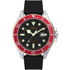 Timex Men's Watch - Harborside Coast Black Dial Rubber Strap Quartz | TW2V27300VQ
