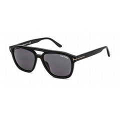 Tom Ford Women's Sunglasses - Shiny Black Plastic Frame Smoke Lens | FT0776-N 01A