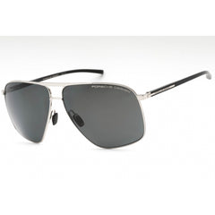 Porsche Men's Sunglasses - Palladium/Black Metal Navigator Full Rim Frame | P8933 D