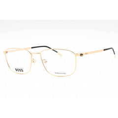 Hugo Boss Men's Eyeglasses - Gold Metal Square Full Rim Frame | BOSS 1362/F 0J5G 00