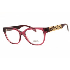 Versace Women's Eyeglasses - Transparent Violet Plastic Full Rim Frame | 0VE3338 5209