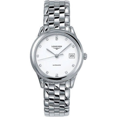 Longines Men's Watch - Flagship Automatic White Dial Silver Bracelet | L47744276
