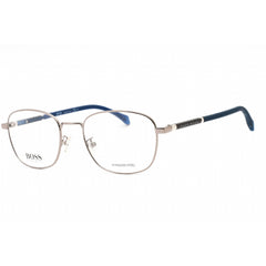 Hugo Boss Men's Eyeglasses - Ruthenium Oval Metal Full Rim Frame | BOSS 1147/F 06LB 00