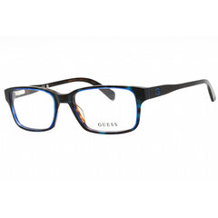 Guess Men's Eyeglasses - Blue Plastic Rectangular Shape Full Rim Frame | GU1906 92