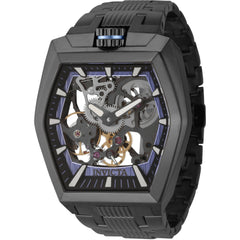 Invicta Men's Watch - Akula Mechanical Skeleton Dial Gunmetal Steel Bracelet | 44015