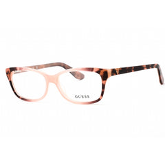 Guess Women's Eyeglasses - Pink /Other Plastic Full Rim Rectangular Frame | GU2948 074