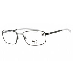 Nike Men's Eyeglasses - Black Rectangular Full Rim Frame Clear Demo Lens | 4294 002