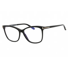 Tom Ford Women's Eyeglasses - Shiny Black Plastic Square Full Rim Frame | FT5690-B 001