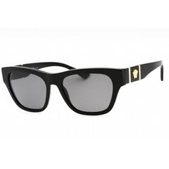Versace Men's Sunglasses - Black Plastic Rectangular Full Rim Frame | 0VE4457 GB1/81