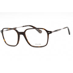 Police Men's Eyeglasses - Dark Tortoise Plastic Rectangular Full Rim | VPLE98 0722