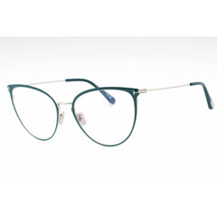 Tom Ford Women's Eyeglasses - Shiny Turquoise Cat Eye Full Rim Frame | FT5840-B 087