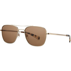 Garrett Leight Unisex Sunglasses - Gold-Yellow Tortoise Frame | HARBOR G-YT/BRNSUV