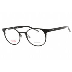 Hugo Men's Eyeglasses - Matte Black Metal Round Shape Full Rim Frame | HG 1042 0003 00
