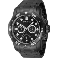 Invicta Men's Watch - Pro Diver Quartz Rotating Bezel Black Dial Bracelet | 47000