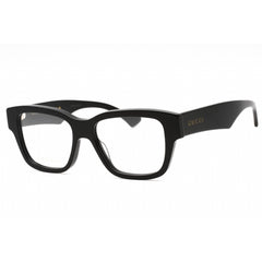 Gucci Men's Eyeglasses - Black Acetate Full Rim Square Frame Clear Lens | GG1428O 001