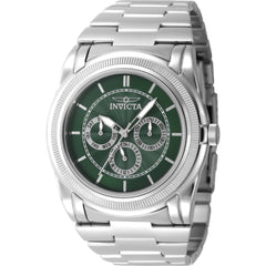Invicta Men's Watch - Slim Green Dial Silver Stainless Steel Bracelet Quartz | 46259