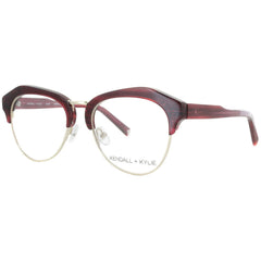 Kendall + Kylie Women's Eyeglasses - Burgundy Geometric Frame | KKO108G OLIVIA 605