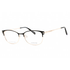 Tommy Hilfiger Women's Eyeglasses - Matte Black Gold Cat Eye Frame | TH 1958 0I46 00
