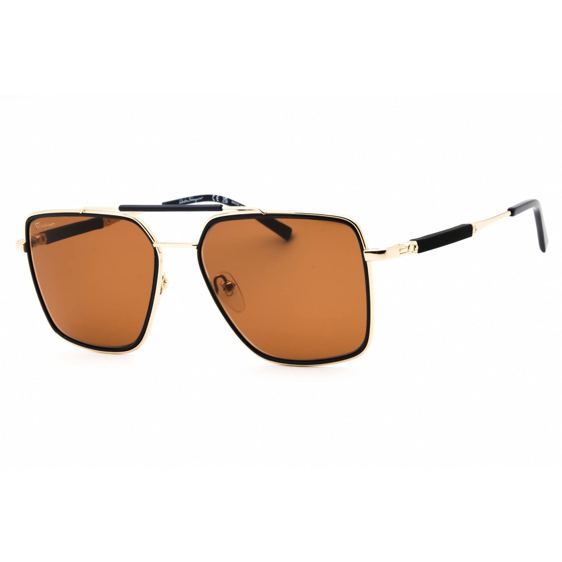 Salvatore Ferragamo Bvlgari  Sunglasses 3 set Brown Metal 1565691 Ferragamo 2066 430 15 – Vintage Frames Company main image 4