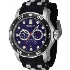 Invicta Men's Watch - Pro Diver Quartz Blue Dial TT Black/Silver Tone Strap | 46967