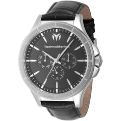 Technomarine Men's Watch - MoonSun Quartz Charcoal Dial Strap Day-Date | TM-822026