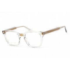 Gucci Unisex Eyeglasses - Transparent Grey Acetate Square Full Rim Frame | GG0184O 005