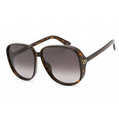 Dior Women's Sunglasses - Dark Havana Plastic Oversized Full Rim Frame | DDOLL S1U 52B