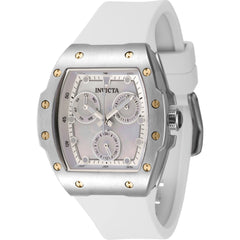 Invicta Women's Watch - Racing Mother of Pearl Dial White Rubber Strap Quartz | 45640