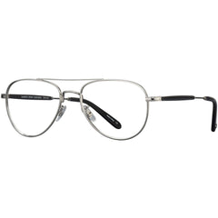 Garrett Leight Women's Eyeglasses - Silver-Grey Crystal Pilot Frame | LINNIE SV-GCR