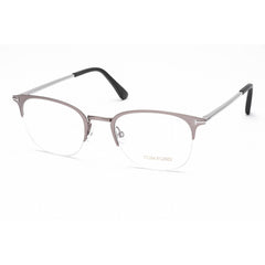 Tom Ford Men's Eyeglasses - Matte Light Ruthenium Cat Eye Half Rim Frame | FT5452 013