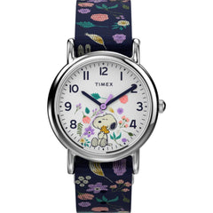Timex Women's Watch - Weekender Peanuts White Dial Fabric Strap Quartz | TW2V45900JT