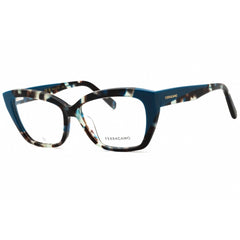 Salvatore Ferragamo Women's Eyeglasses - Blue Tortoise Cat Eye Frame | SF2938N 414