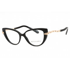 Bvlgari Women's Eyeglasses - Black Plastic Full Rim Cat Eye Shape Frame | 0BV4199B 501