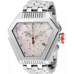 Invicta Men's Watch - Speedway Quartz Chrono White MOP Dial Silver Bracelet | 35309
