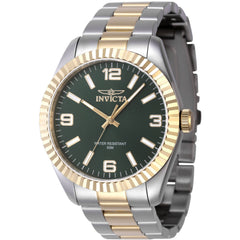 Invicta Men's Quartz Watch - Specialty Green Dial Two Tone Steel Bracelet | 47455