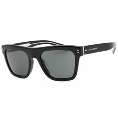 Dolce & Gabbana Men's Sunglasses - Black Square Frame Dark Grey Lens | 0DG4420F 501/87