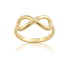 Sterling Silver GP Infinity Ring - W-9756